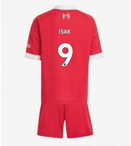 Liverpool Alexander Isak #9 Jalkapallovaatteet Lasten Kotipeliasu 2025-26 Lyhythihainen (+ Lyhyet housut)